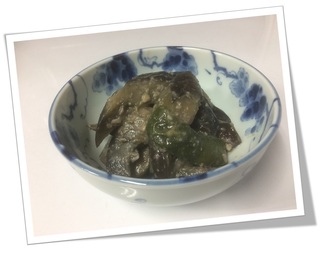 ナスの辛味噌炒め.JPG